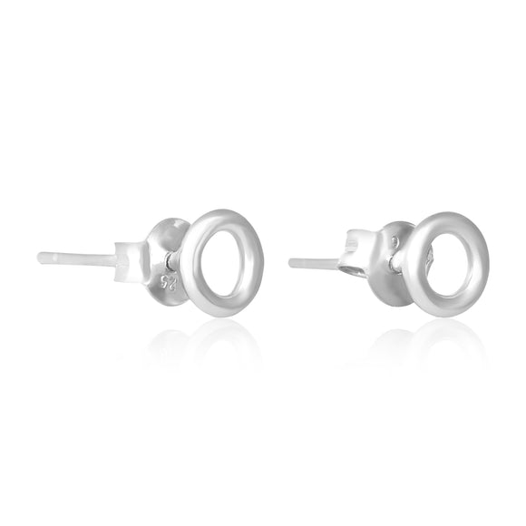 E-7005 Round Loop Stud Earrings
