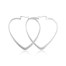 EHS-9014 Heart Snap Hoop Earrings | Teeda