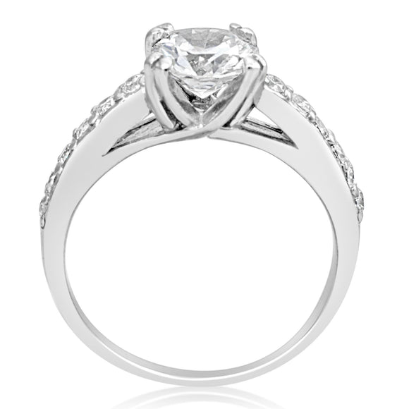 RSZ-2144 Cubic Zirconia Engagement Wedding Ring Set