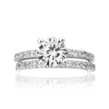 RSZ-2145 Cubic Zirconia Engagement Wedding Ring Set | Teeda