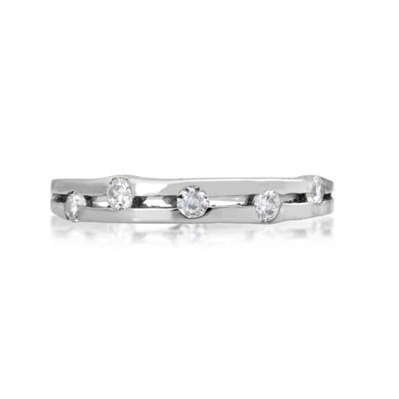 RSZ-2155 Constellation CZ Engagement Wedding Ring Set
