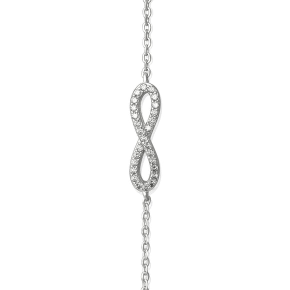BZ-7008 Infinity Symbol Cubic Zirconia Bracelet | Teeda