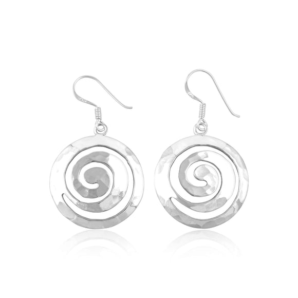 E-1522 Celtic Spiral French Wire Earrings | Teeda