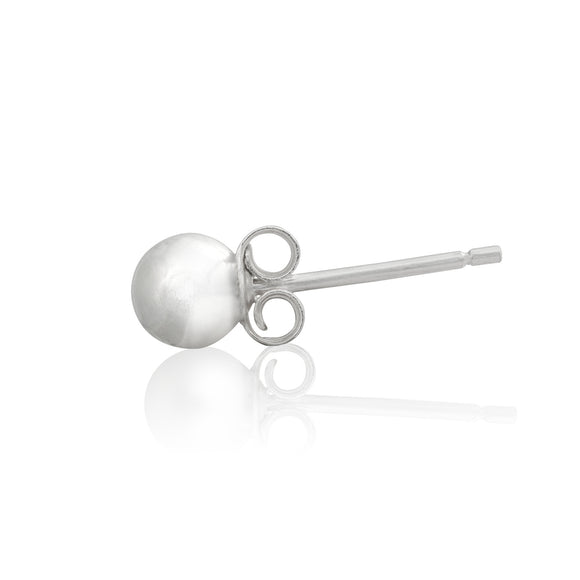 EBS-040 Round Ball Stud Earrings 4mm