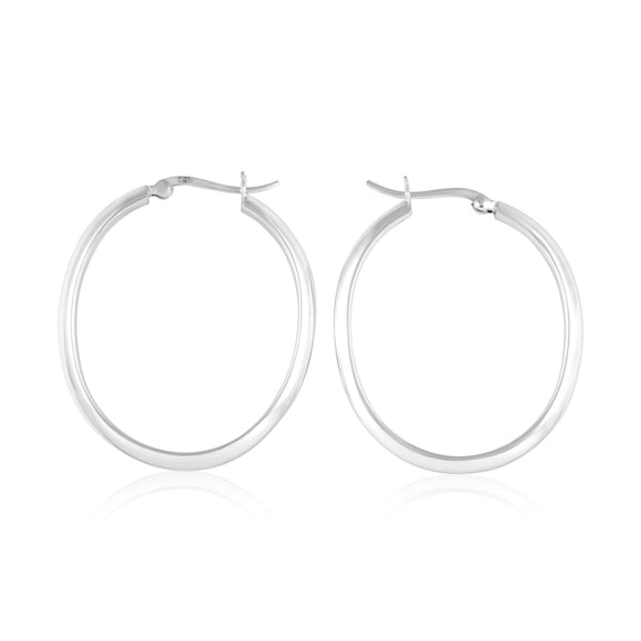 EHS-9011 Oval Snap Hoop Earrings