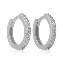 EZ-7035 Cubic Zirconia Huggie Earrings | Teeda