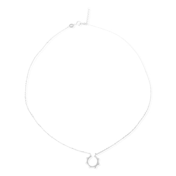 N-7011 Sun Silhouette Charm and Necklace Set