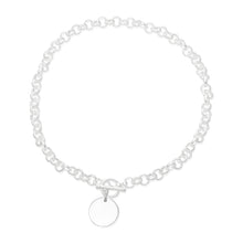 N-810-D Med Round Rolo Link Necklace - Disc | Teeda