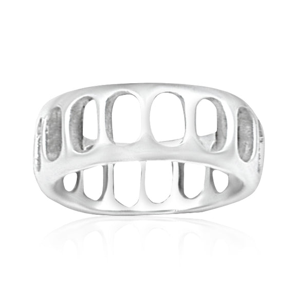 R-2000 Slotted Silver Band