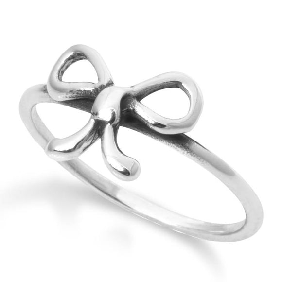 R-2034 Bow Silver Ring