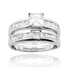 RSZ-1030 Cubic Zirconia Engagement Wedding Ring Set | Teeda