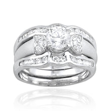 RSZ-1050 Cubic Zirconia Engagement Wedding Ring Set | Teeda