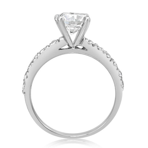 RSZ-2145 Cubic Zirconia Engagement Wedding Ring Set