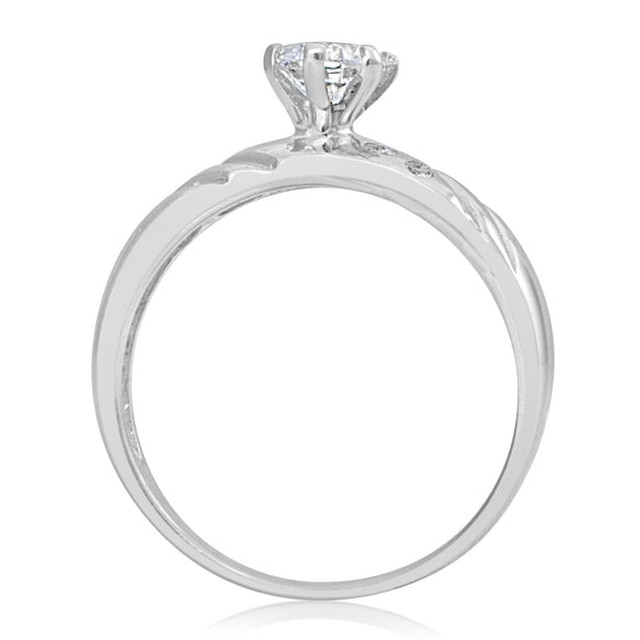 RSZ-2148 Cubic Zirconia Engagement Wedding Ring Set
