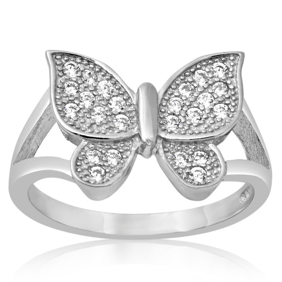 RZ-1649 Pavé Butterfly Ring | Teeda