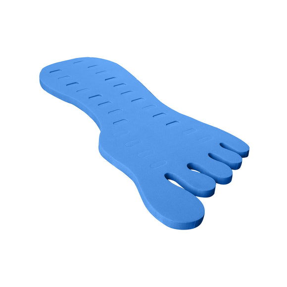 S-TR-024-AQ Foot Shaped Toe Ring Foam Pad Fits 24 Toe Rings - Blue | Teeda