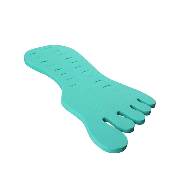 S-TR-024-G Foot Shaped Toe Ring Foam Pad Fits 24 Toe Rings - Green | Teeda