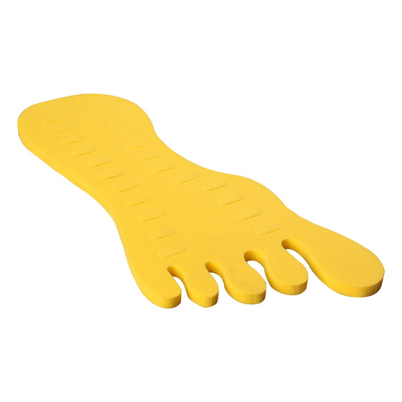 S-TR-024-Y Foot Shaped Toe Ring Foam Pad Fits 24 Toe Rings - Yellow | Teeda