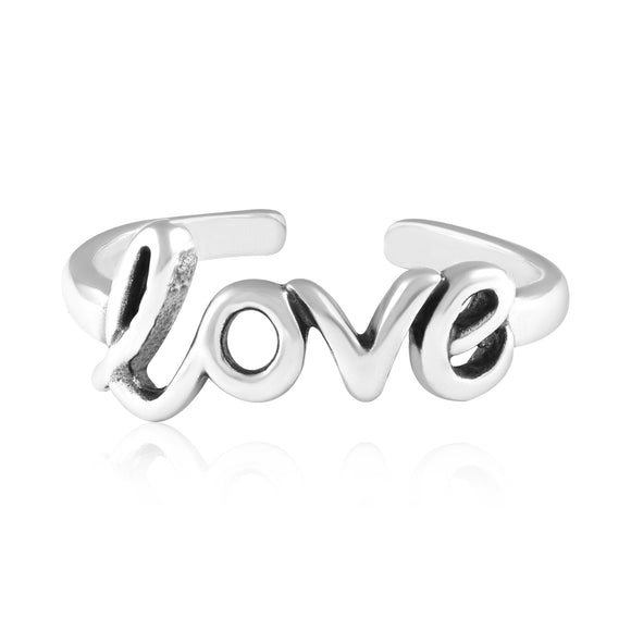 TR-3011 Handwritting Love Toe Ring | Teeda
